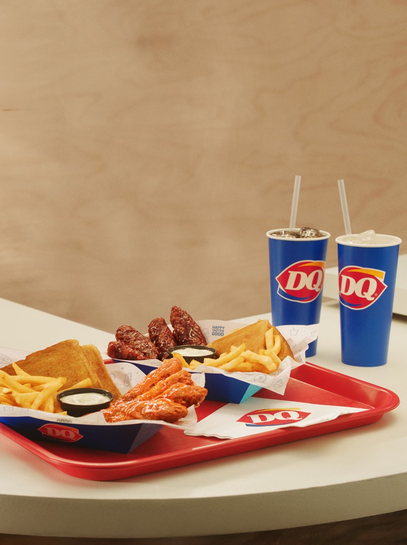 Honey BBQ and Buffalo Sauced and Tossed Chicken Strips